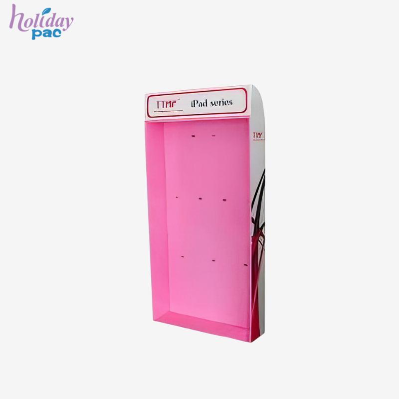 Customized POP Advertising Cell Phone Accessory Cardboard Hook Display Rack - Holidaypac