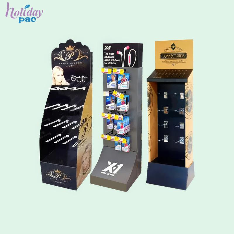 High Quality Hanging Pegboard Hook Display Stand Cardboard Peg Board Display Stand Hook Display Racks For Accessories