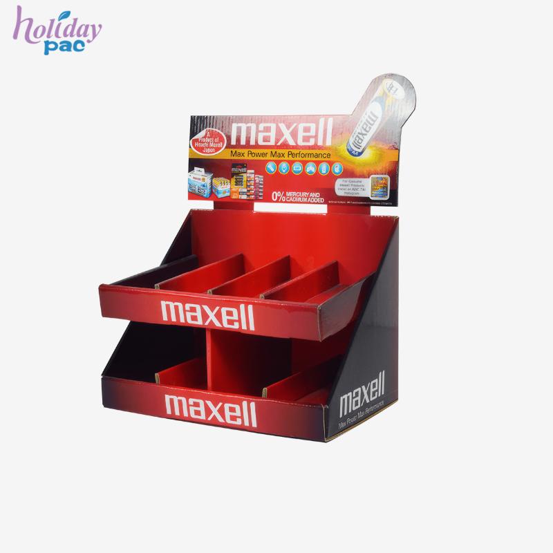  Competive Price Cardboard Counter Display For Battery
