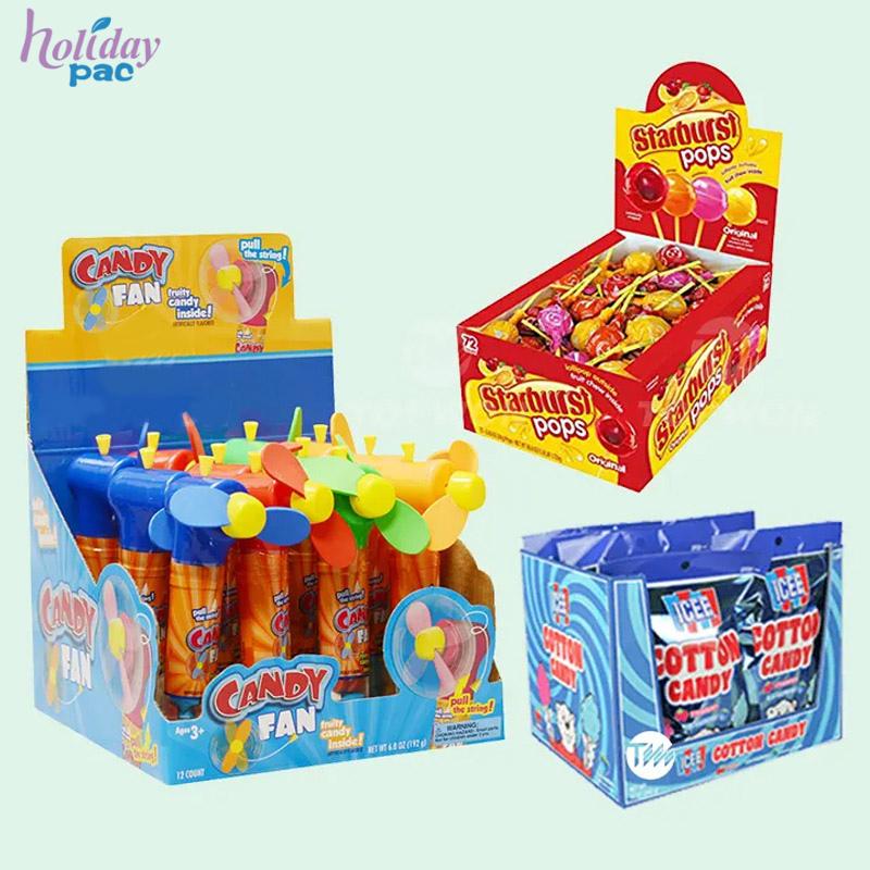 Custom Snack Candy Chocolate Bar Retail Counter Top Display Shelf Ready Paper Packaging Box - Holidaypac