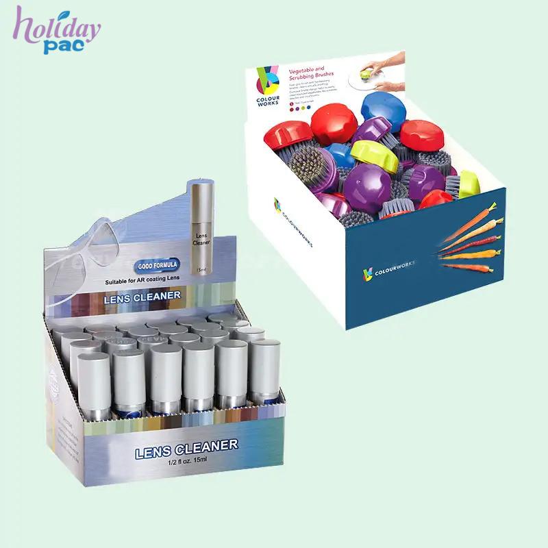 High Quality Grocery Store Display Racks Cardboard Counter Pdq Display Box Toothbrush Soap Cleaner Hair Brush Display Stand - Holidaypac