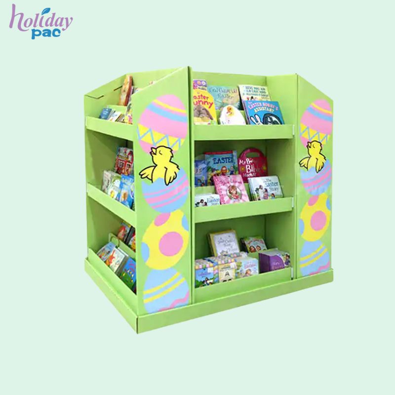 High Quality Supermarket Pallet Display Cardboard Floor Display Stand Food Snack T shirt Stationery Pallet Display Stand