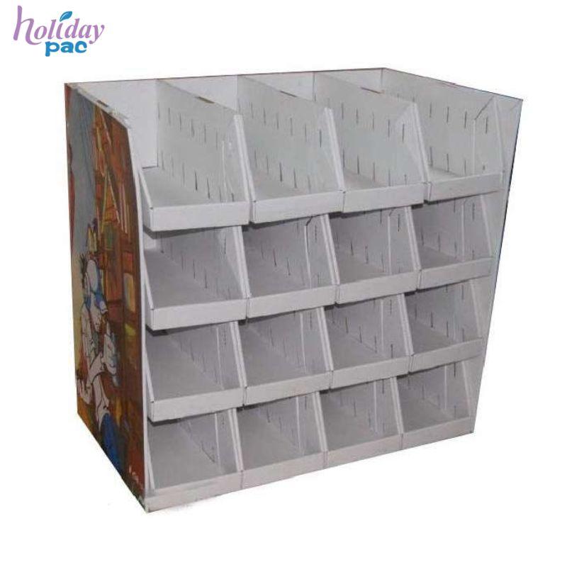 Pop Up Underwear Retail Tray Floor Cardboard Display , Promotion Attractive Cardboard Pallet Display For Shoes