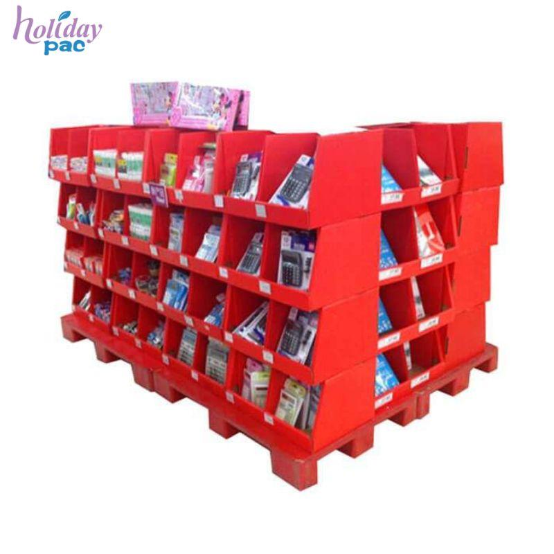 Cardboard Promotion Pallet Display,Cardboard Makeup Display Stand,Cardboard Floor Standing Poster Display