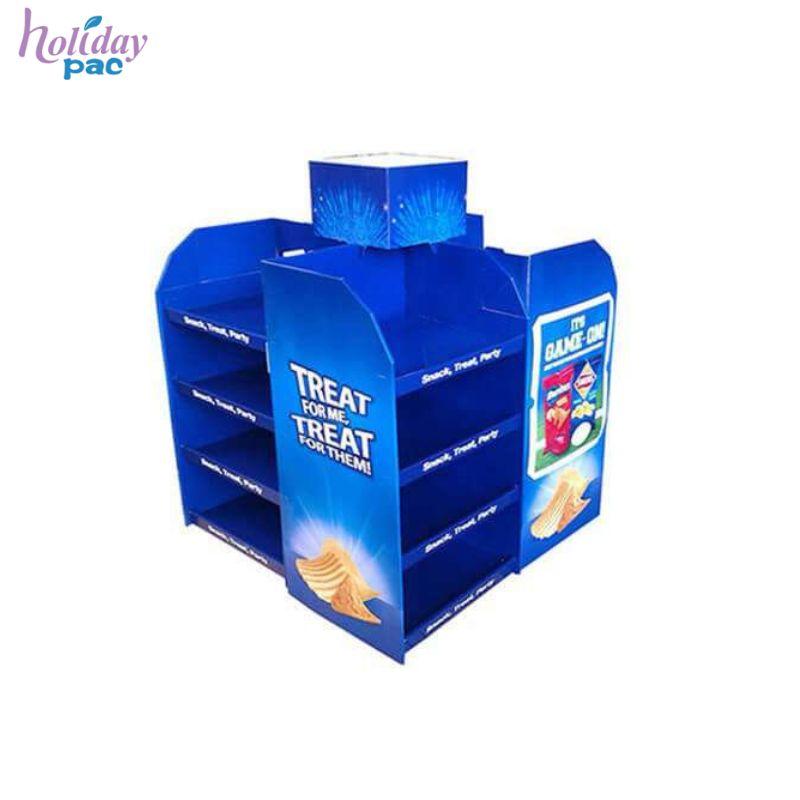 Factory Custom Pop Sale Snacks Cardboard Pallet Display for Supermarket