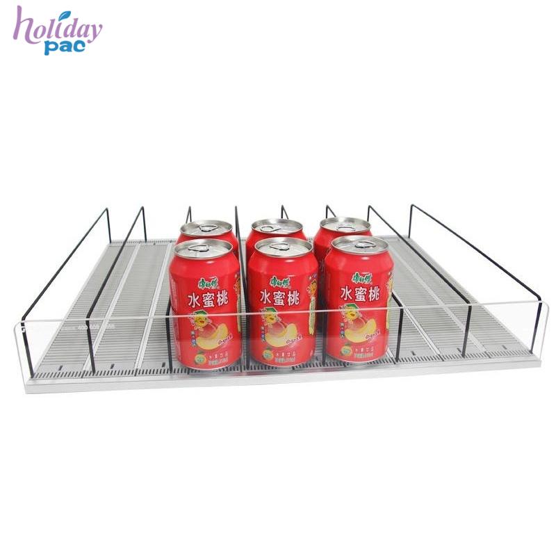 Adjustable Dividers Cooler Drink Roller Shelf Glide Display