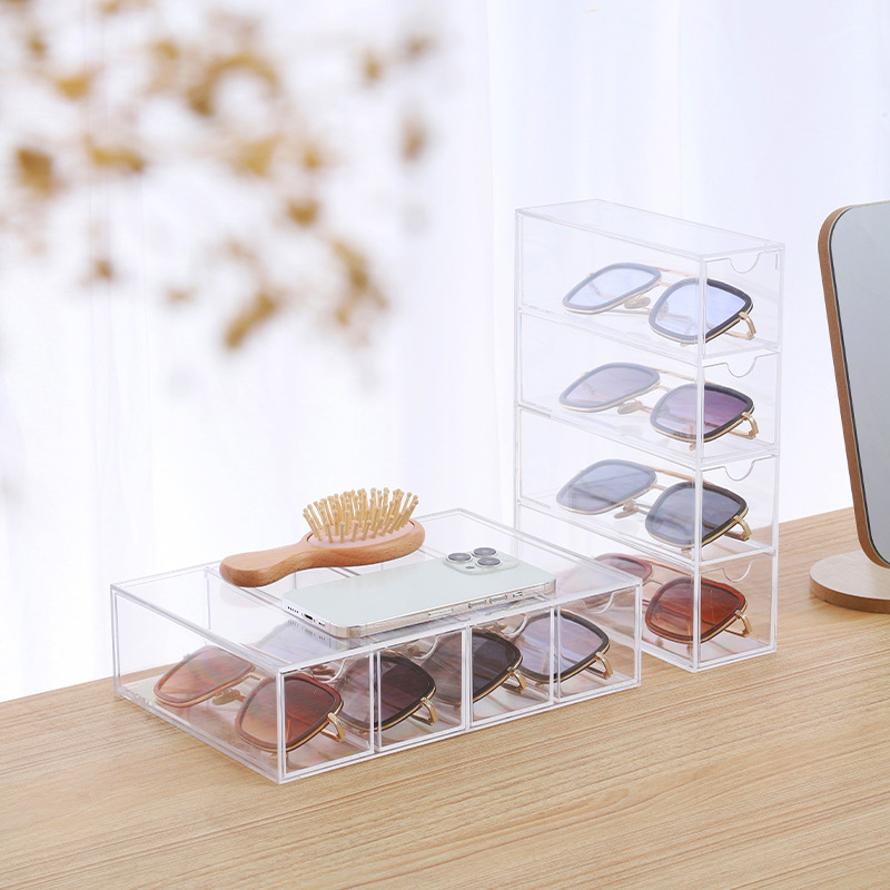 Custom Acrylic Sunglasses Display Organizer Storage Box - Holidaypac