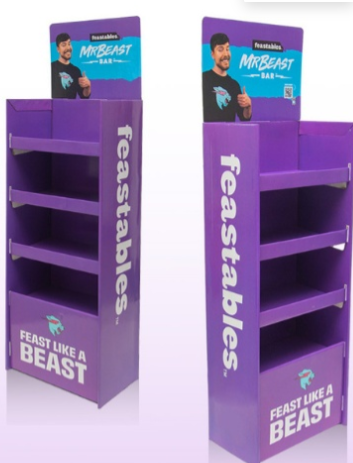 Holidaypac cardboard custom shaped displays