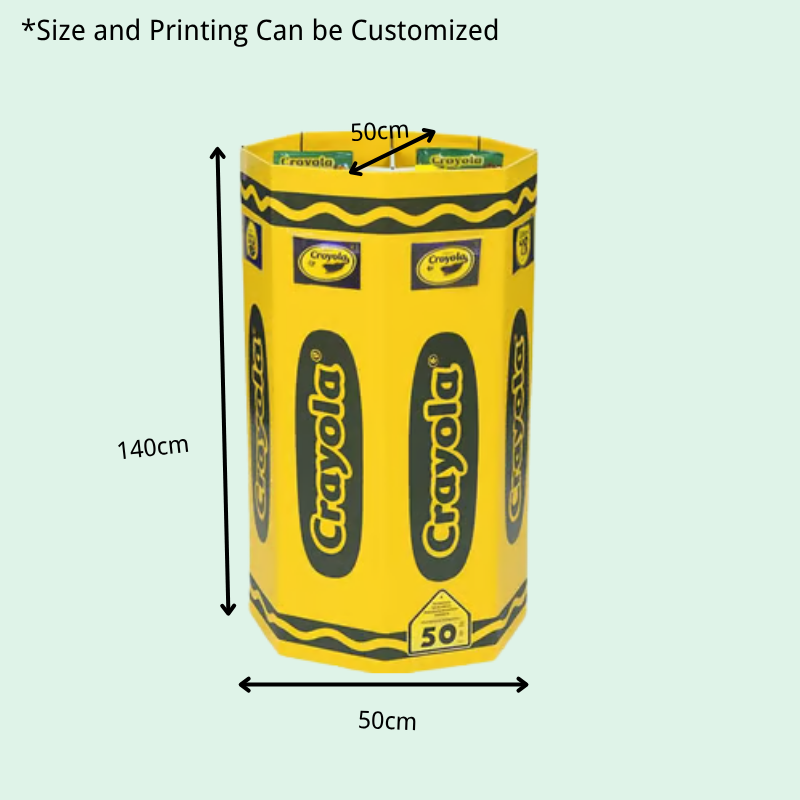 Custom Durable Retail Cardboard Dump Bins for Stationery - Holidaypac