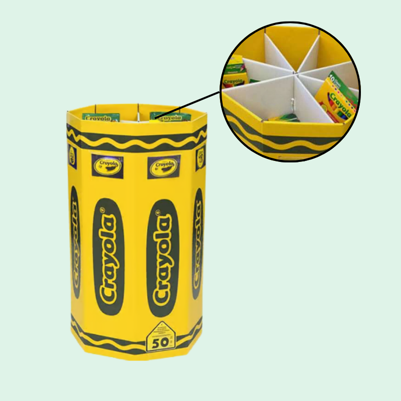 Custom Durable Retail Cardboard Dump Bins for Stationery - Holidaypac