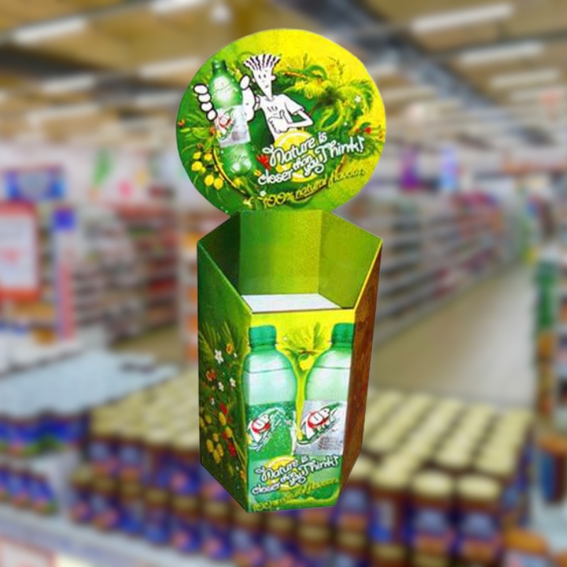 Custom Retail Dump Bins For 7Up Drink - Holidaypac