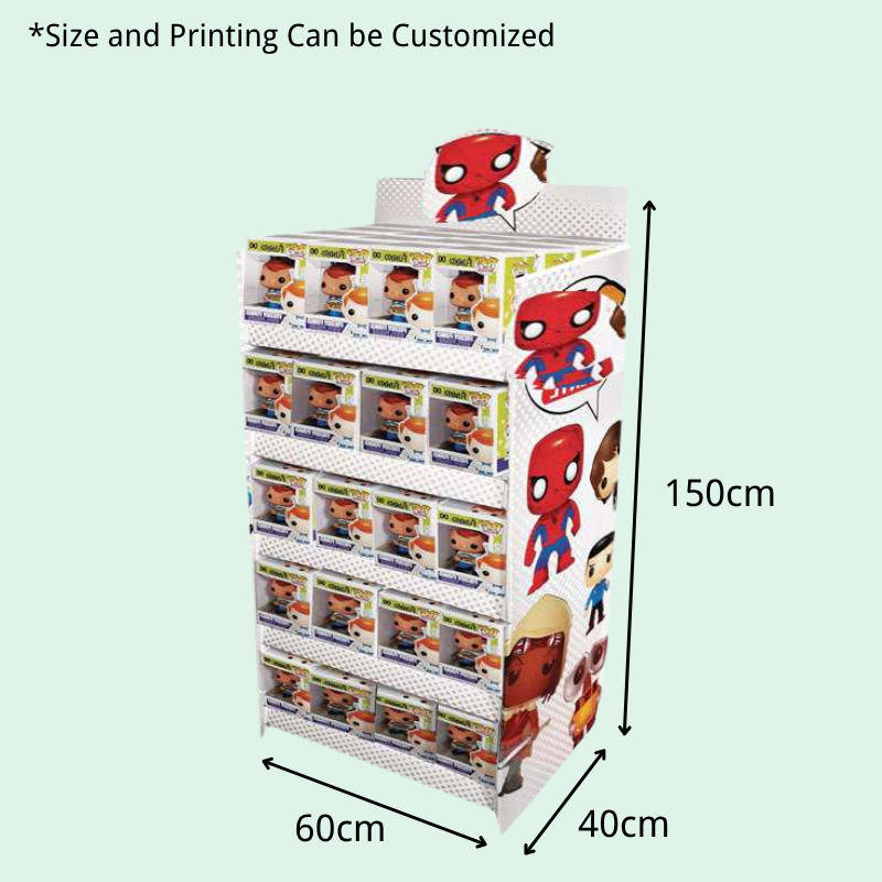 Custom 4-Tier Funko POP Display Stand For Retail Store - Holidaypac