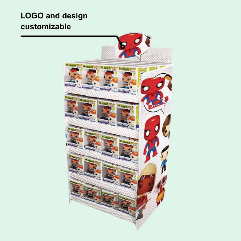 Custom 4-Tier Funko POP Display Stand For Retail Store - Holidaypac