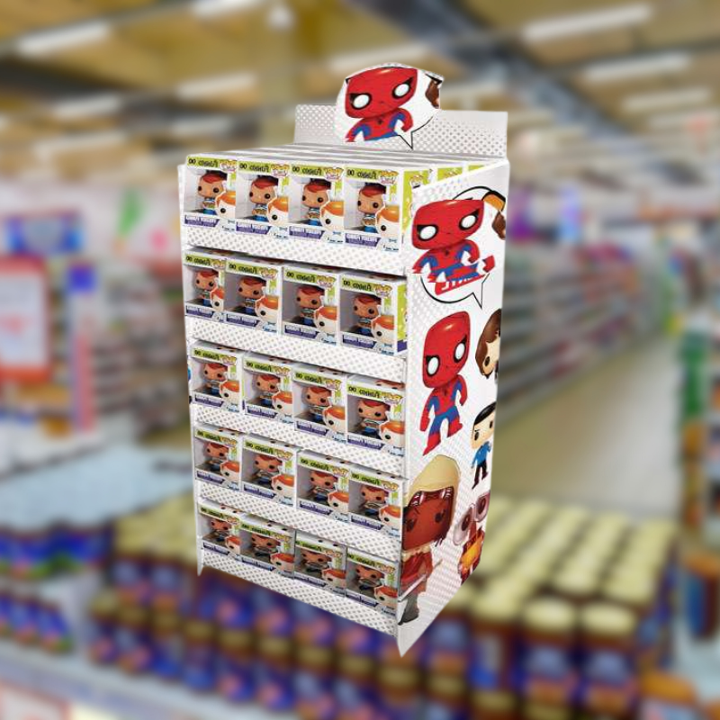 Custom 4-Tier Funko POP Display Stand For Retail Store - Holidaypac