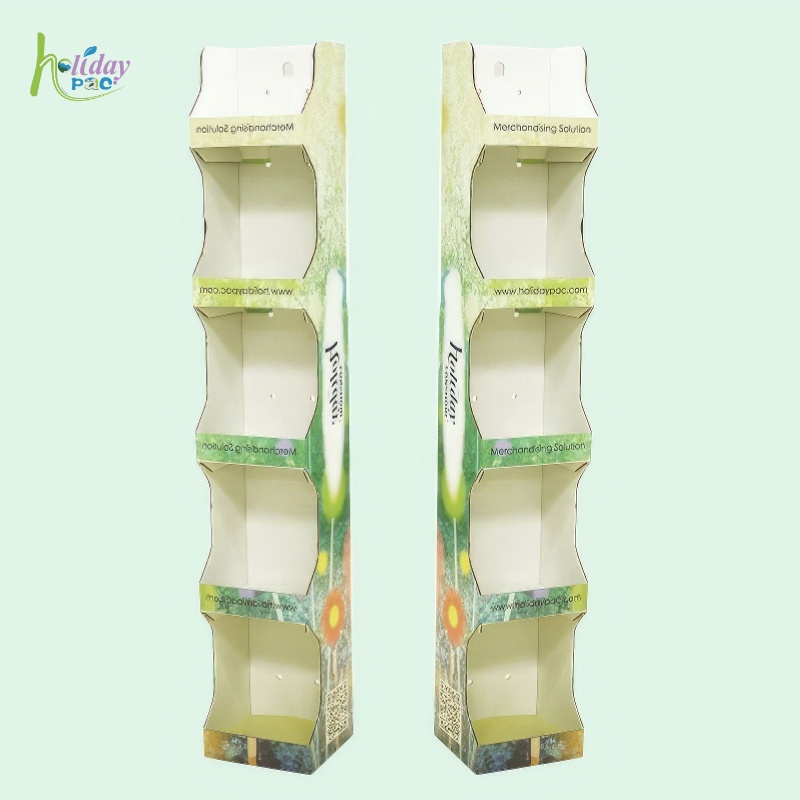 Custom Merchandising Solution Corrugated Folding FSDU Display-Holidaypac