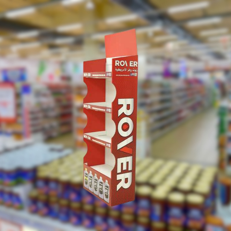 Custom Printed Retail Store Cardboard Floor Display for Electronic Products-Holidaypac