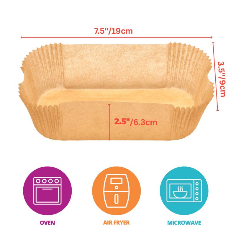 Custom 2lb Loaf Pan Non-Stick Siliconized Greaseproof Paper Liners Wholesale - Holidaypac