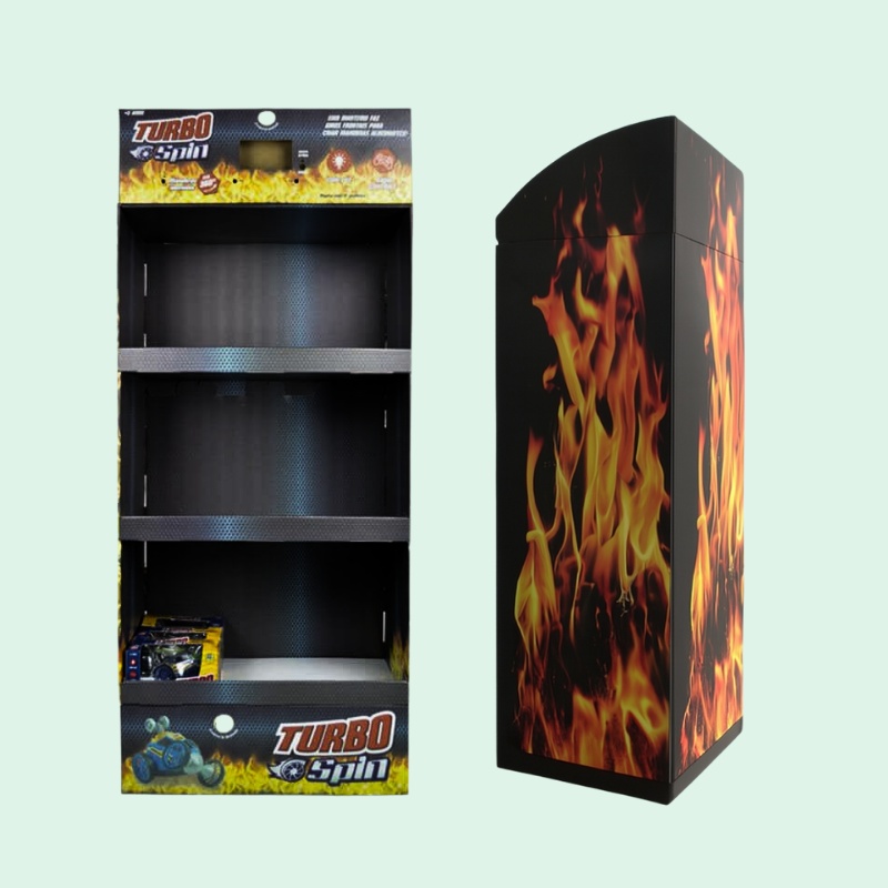 Custom Cardboard Floor Point of Sale Display Stand for Toy Car-Holidaypac
