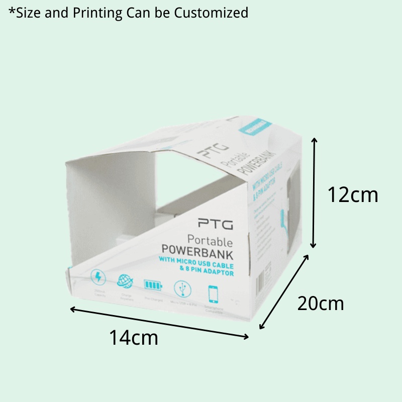 Custom Shelf Ready Counter Display Box for Powerbank-Holidaypac