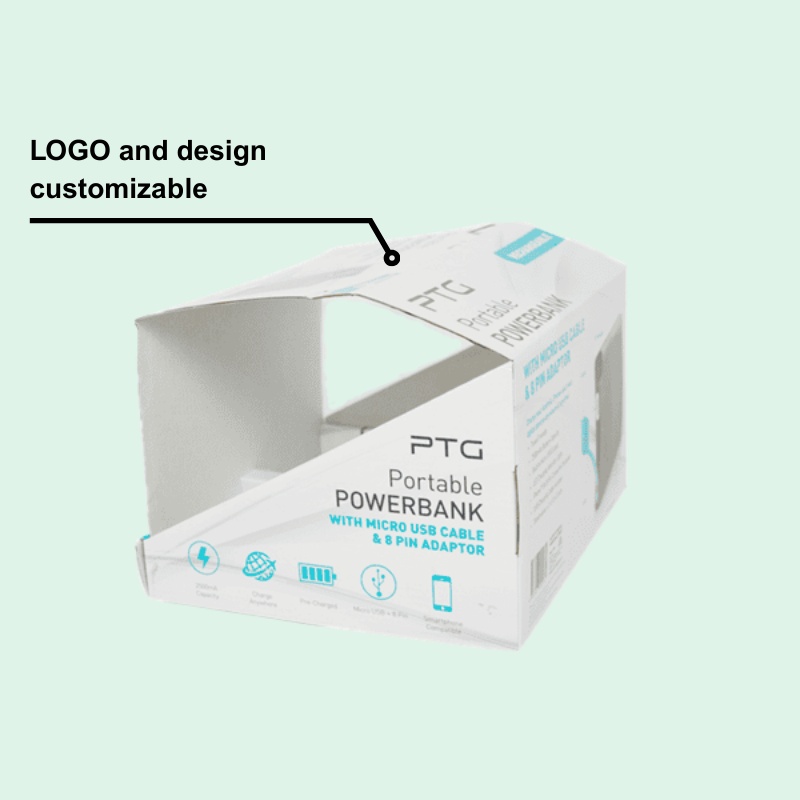 Custom Shelf Ready Counter Display Box for Powerbank-Holidaypac