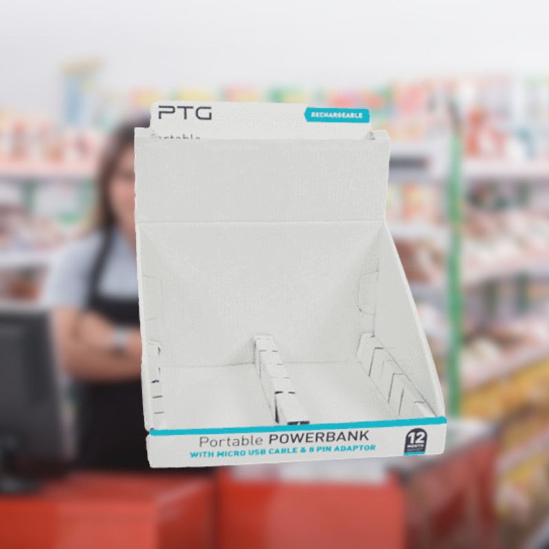 Custom Shelf Ready Counter Display Box for Powerbank-Holidaypac