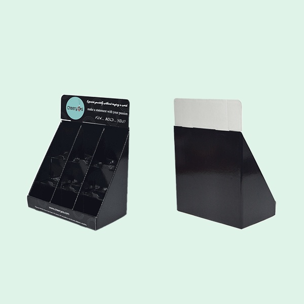 Custom Jewelry Cardboard Counter Display Box with 6 Pockets-Holidaypac