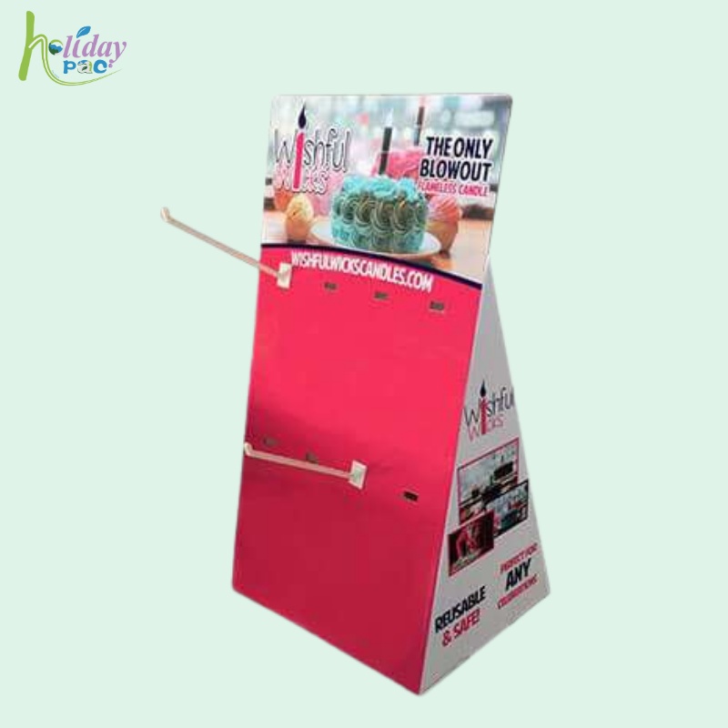 Custom High Quality Countertop Cardboard Display with Hook-Holidaypac