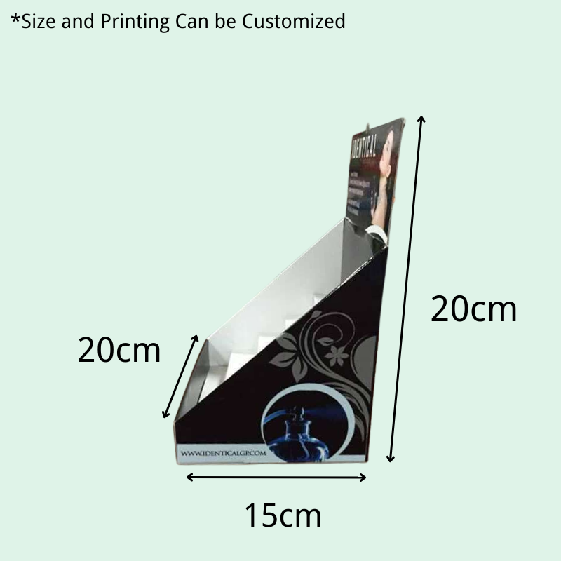 Custom 5 Steps Counter Cardboard Display for Perfume with Hole-Holidaypac