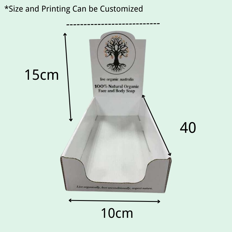 Bulk Order Custom Counter Display Boxes for Organic Face and Skincare-Holidaypac