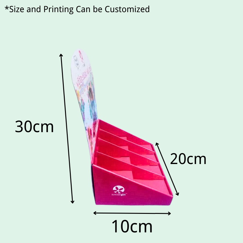 Custom Nail Polish Cardboard Counter Display with 8 Cells-Holidaypac