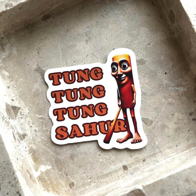 Custom Tung Tung Tung Sahur Sticker - Holidaypac