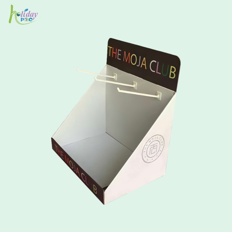Custom Retail Store Cardboard Table Top Peg for Jewelry Display-Holidaypac