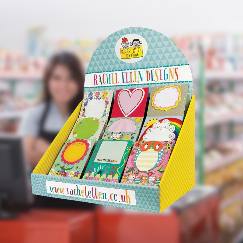 Wholesale Custom Cardboard Counter Top Greeting Cards Display for Advertising-Holidaypac