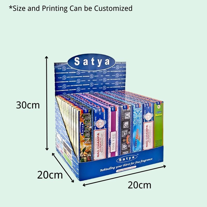 Factory Counter Display for Incense Boxes with Header - Holidaypac