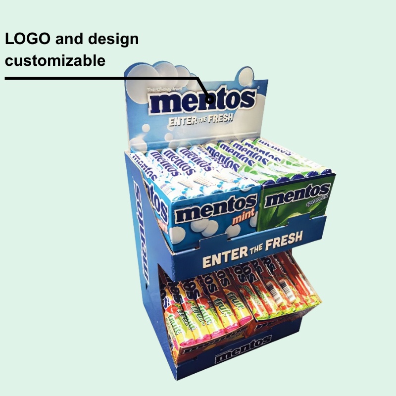 Custom Wholesale Counter Display for Candy  with 2 Shelves -Holidaypac