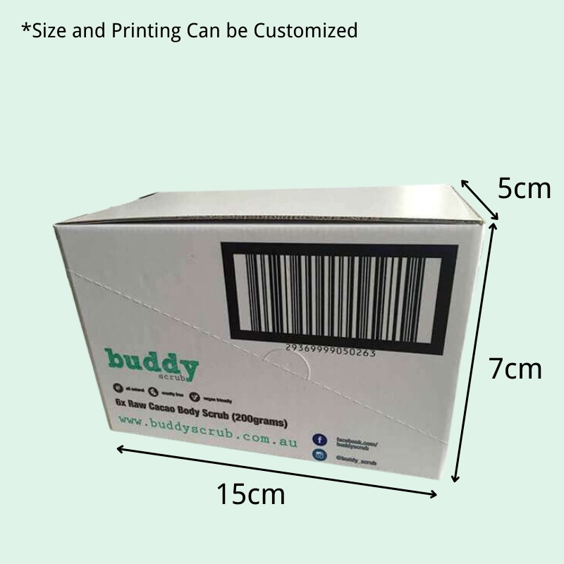Factory Beauty Tear Off Display Box for Raw Cacao Scrub-Holidaypac