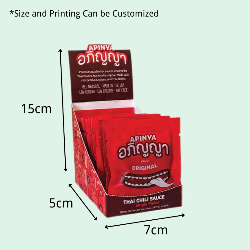 Wholesale Tear Off Display Box for Thai Chili Sauce with Tiered Shelves -Holidaypac