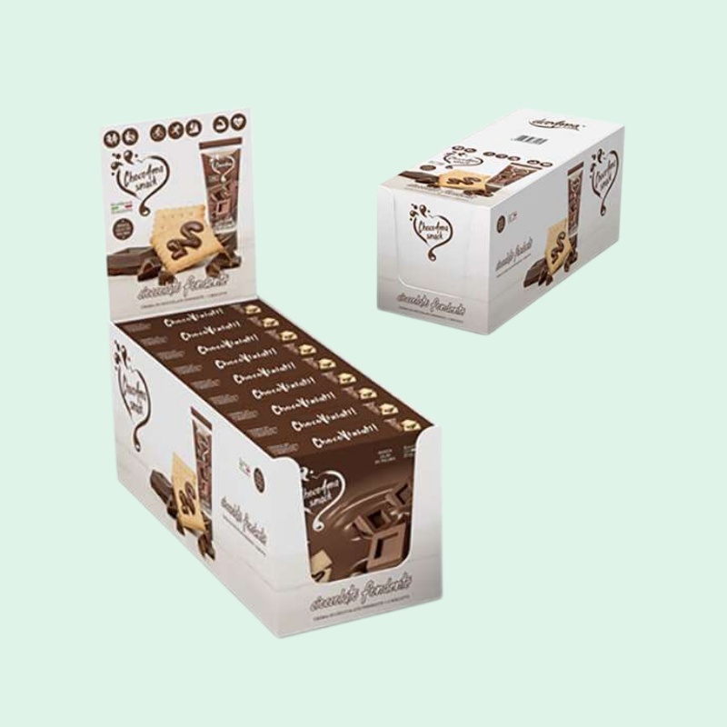 Wholesale Tear Off Display Box for Chocolate Snacks with Header-Holidaypac