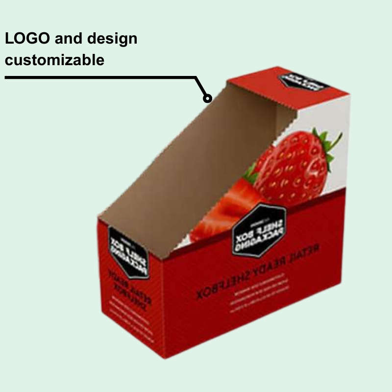 Wholesale Tear Off Display Box for Shipping Strawberries-Holidaypac