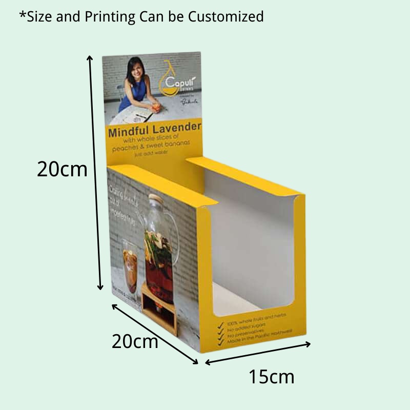 Custom Retail  Tear Off Display Box for Energy Bars and Chocolate-Holidaypac