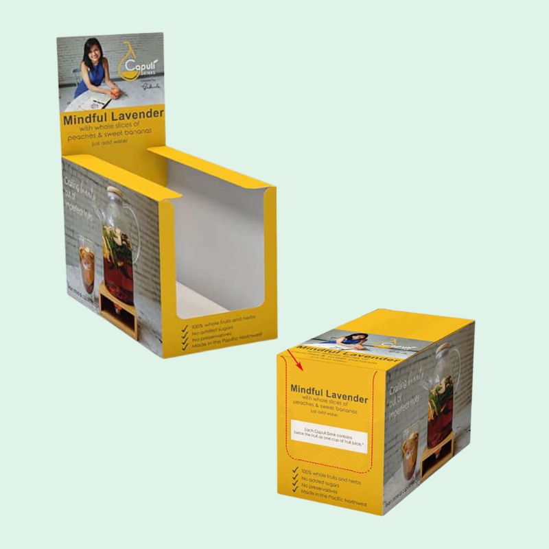 Custom Retail  Tear Off Display Box for Energy Bars and Chocolate-Holidaypac