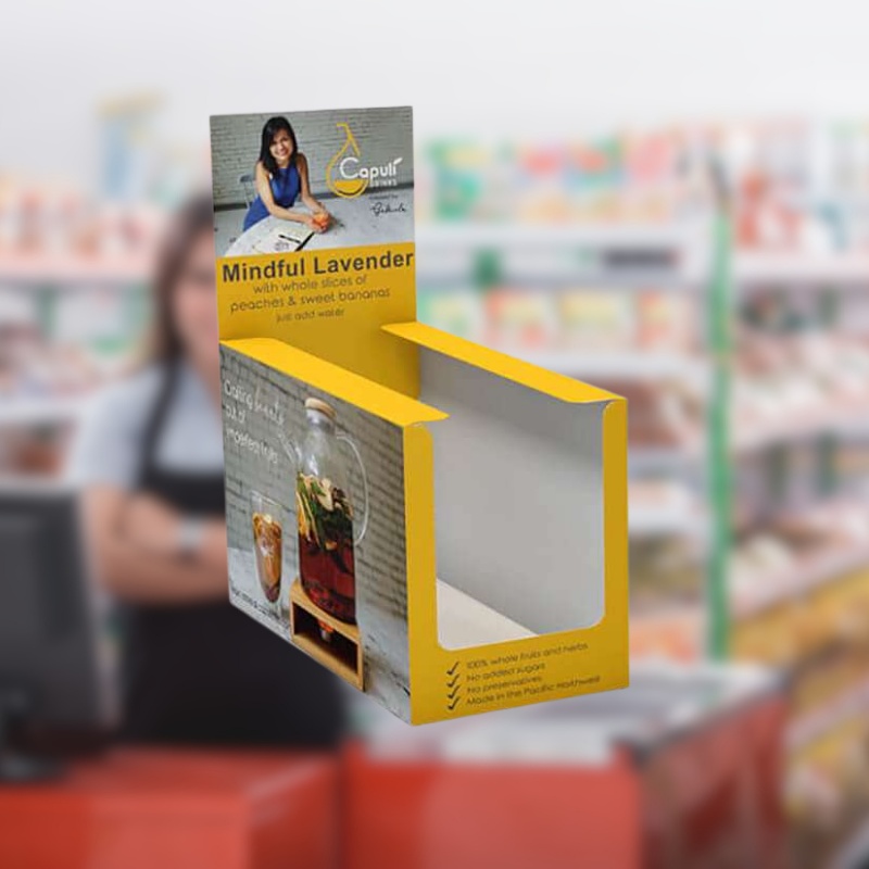 Custom Retail  Tear Off Display Box for Energy Bars and Chocolate-Holidaypac