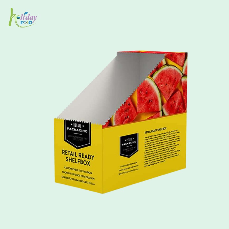 Custom Retail Tear Off Display Box for Watermelon Snacks-Holidaypac