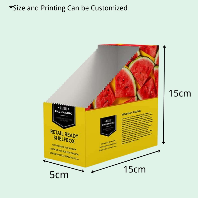 Custom Retail Tear Off Display Box for Watermelon Snacks-Holidaypac