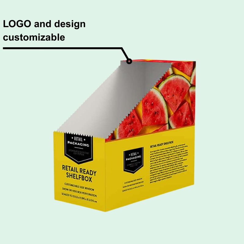 Custom Retail Tear Off Display Box for Watermelon Snacks-Holidaypac