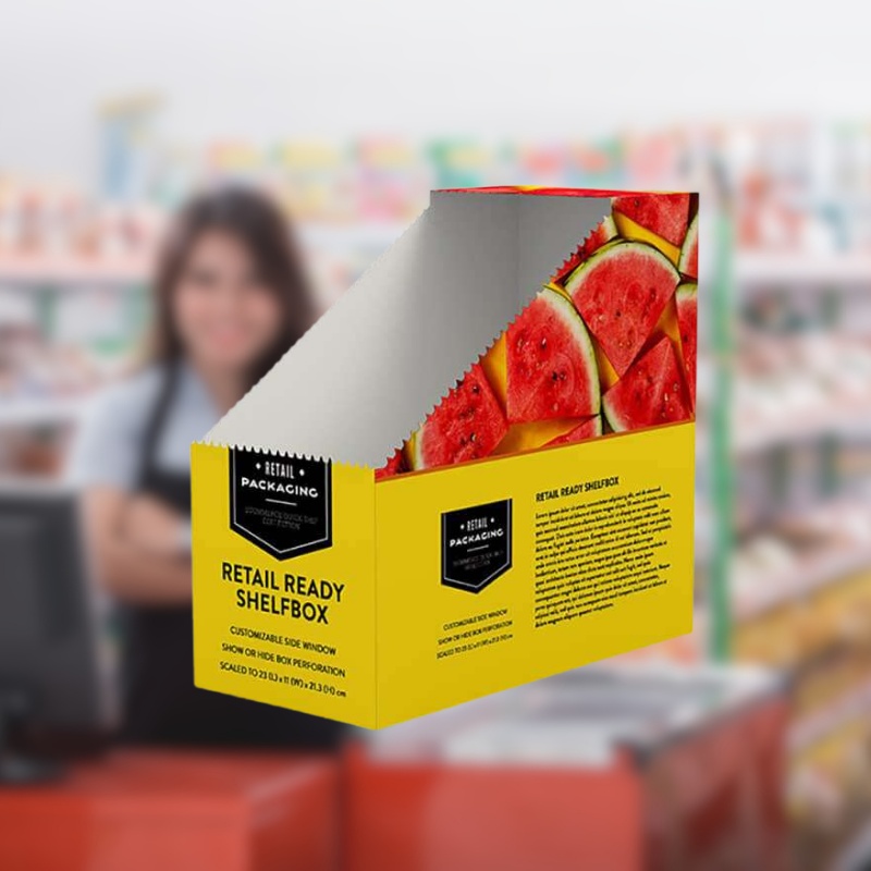 Custom Retail Tear Off Display Box for Watermelon Snacks-Holidaypac