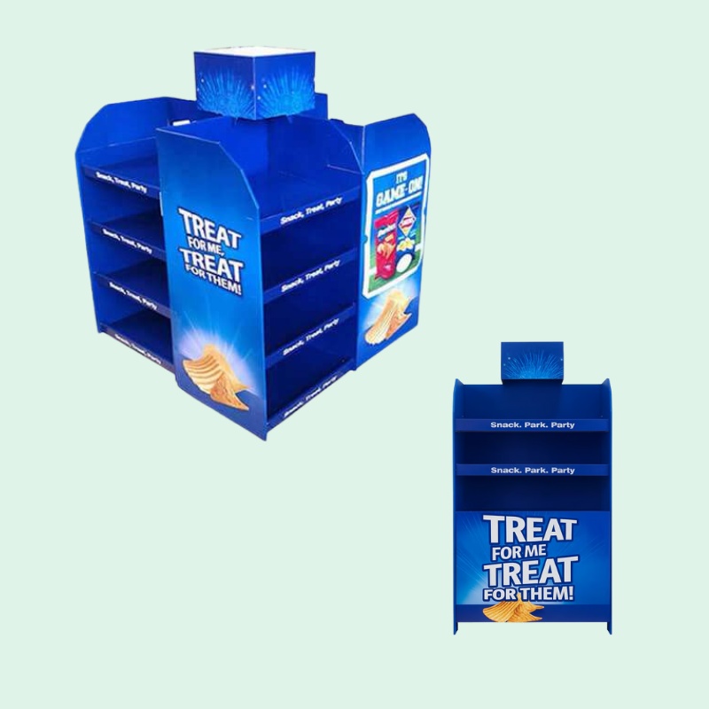 Custom Snack Quarter Pallet Display Stand-Holidaypac