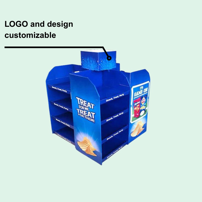 Custom Snack Quarter Pallet Display Stand-Holidaypac