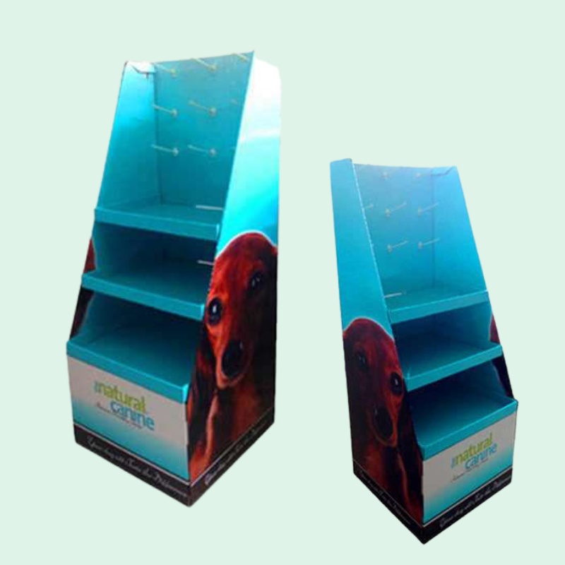 Custom Retail Hooks Display for Pet Supplies with Multiple Sections-Holidaypac