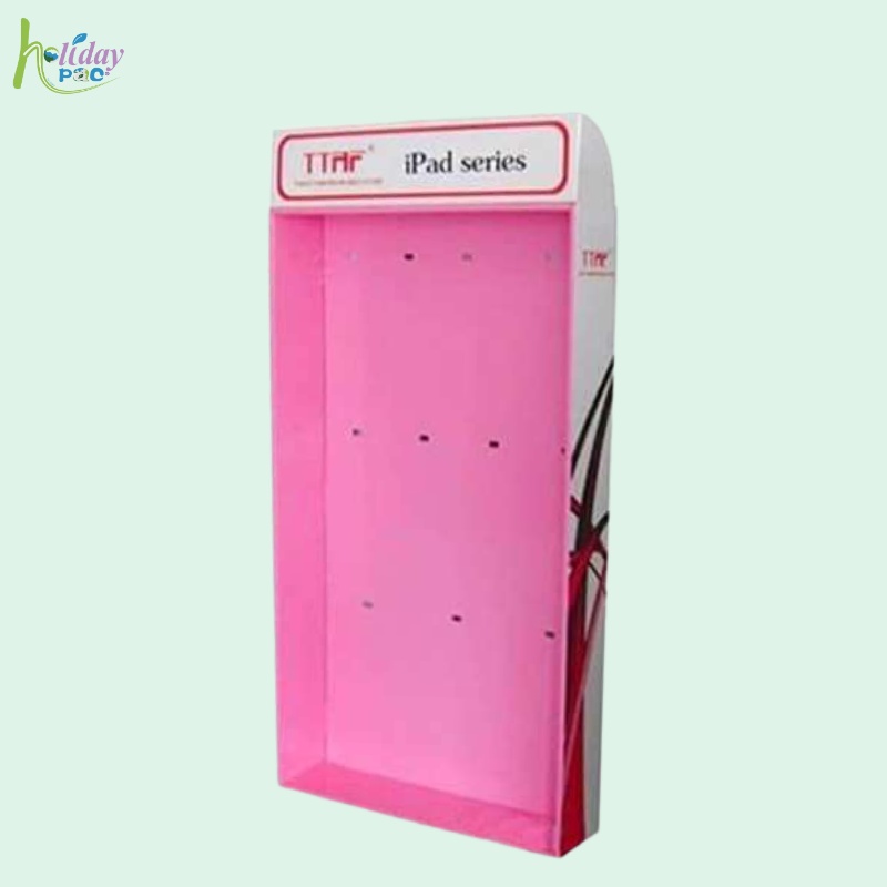 Custom Eco-friendly Hooks Display for iPad Accessories with Divider - Holidaypac